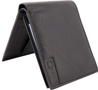 

Disha Men Black Genuine Leather Wallet(7 Card Slots)