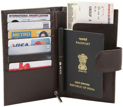 

Bizarre Kraftz Men Brown Genuine Leather Wallet(7 Card Slots)