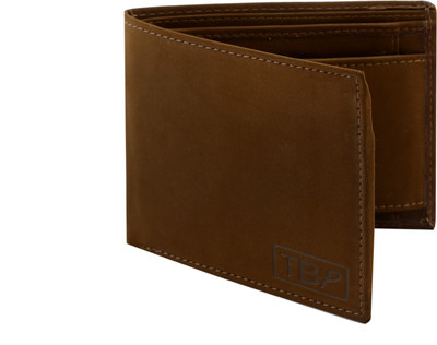 

The Blue Pink Men Tan Artificial Leather Wallet(6 Card Slots), Tan-08