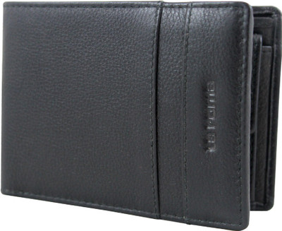 

La Roma Men Black Genuine Leather Wallet(3 Card Slots)