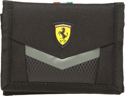 

Puma Men Red Artificial Leather Wallet(6 Card Slots), Black