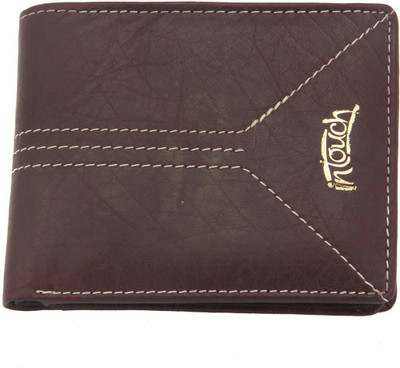 

In Touch Men Brown Genuine Leather Wallet(6 Card Slots)