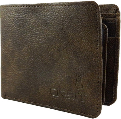 

Orbit Men Brown Genuine Leather Wallet(6 Card Slots), Dark brown