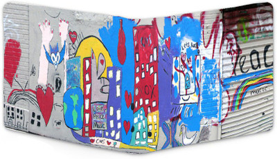 

Shoprider Men Multicolor Canvas, Genuine Leather Wallet(8 Card Slots)