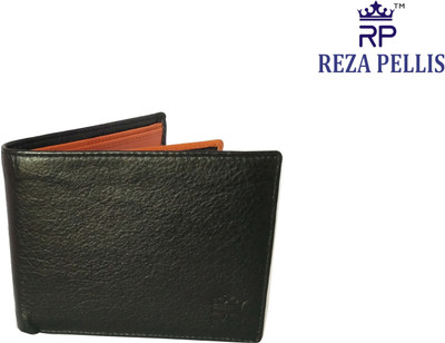 

REZA PELLIS Men Multicolor Genuine Leather Wallet(12 Card Slots), Black