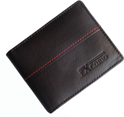

eXcorio Men Brown Genuine Leather Wallet(7 Card Slots), Dark brown