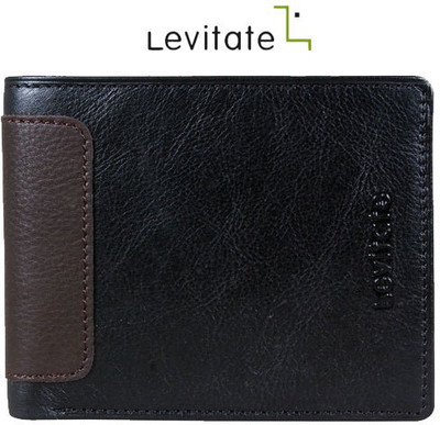 

Levitate Men Black, Brown Genuine Leather Wallet(4 Card Slots)