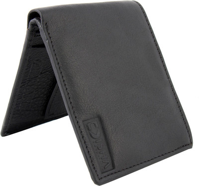 

Disha Men Black Genuine Leather Wallet(9 Card Slots)