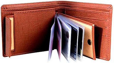 

LANDER Men Tan Artificial Leather Wallet(9 Card Slots)