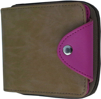 

Alifs Girls Pink, Beige Artificial Leather Wallet(10 Card Slots), Beige;pink