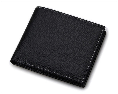

Shopping Store Boys Black Genuine Leather Wallet(6 Card Slots)