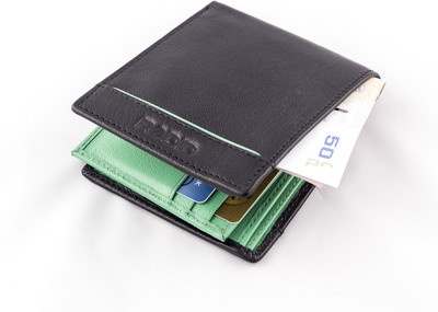 

Rodid Men Black, Green Genuine Leather Wallet(9 Card Slots)