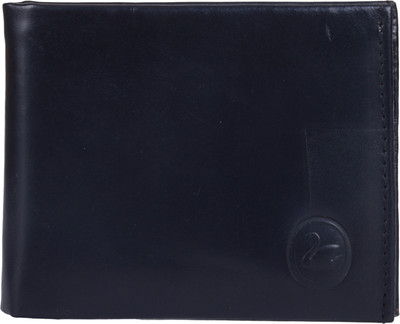 

Reezus Men Black Genuine Leather Wallet(5 Card Slots)