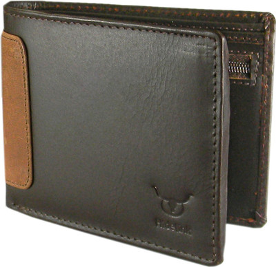 

Hidelink Men Black Genuine Leather Wallet(9 Card Slots)