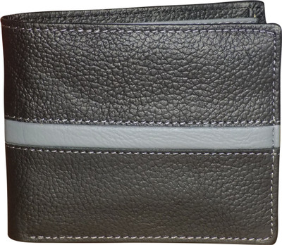 

Style 98 Boys Multicolor Genuine Leather Wallet(4 Card Slots), Black:grey