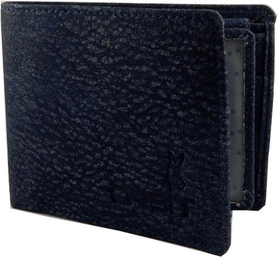 

Orbit Men Blue Genuine Leather Wallet(6 Card Slots)