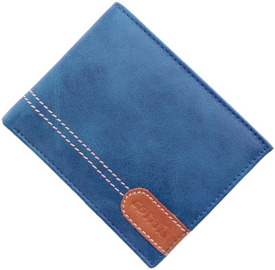 

Cotnis Men Blue Artificial Leather Wallet(6 Card Slots)