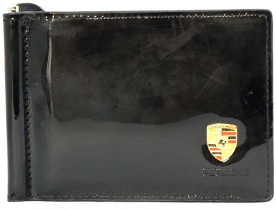 

D'zigners Men Black Genuine Leather Money Clip(8 Card Slots)