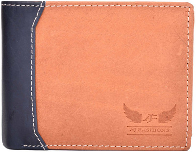 

AJ Fashions Men Brown Genuine Leather Wallet(9 Card Slots)