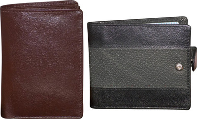 

Style 98 Men Multicolor Genuine Leather Wallet(12 Card Slots), Black:brown