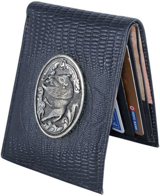 

Holboro Men Black Genuine Leather Wallet(8 Card Slots)
