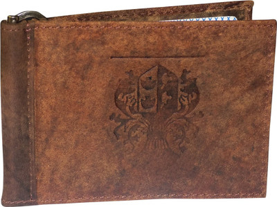 

Style 98 Boys Brown Genuine Leather Document Holder(4 Card Slots)