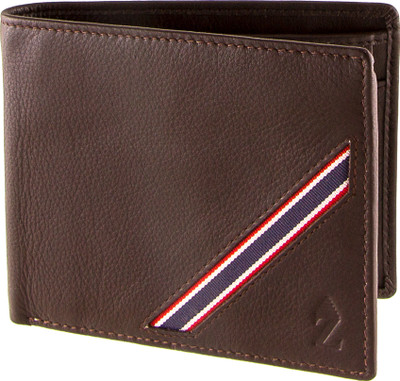 

Zebru Men Brown Genuine Leather Wallet(6 Card Slots)