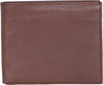 

American-Elm Men Brown Genuine Leather Wallet(5 Card Slots), Matt brown