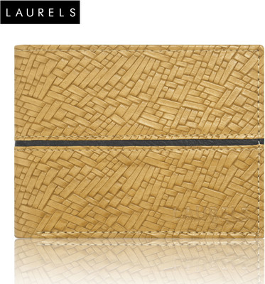 

Laurels Men Tan Artificial Leather Wallet(8 Card Slots)