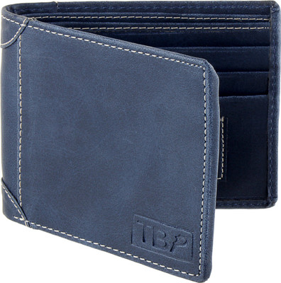 

The Blue Pink Men Blue Artificial Leather Wallet(6 Card Slots), Blue-07