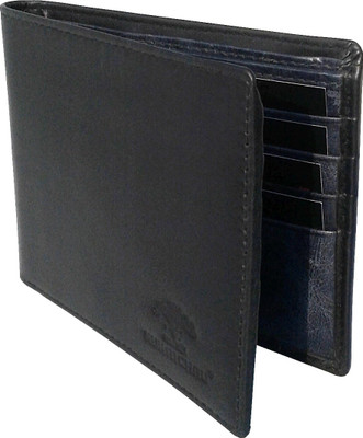 

NUKAICHAU Men Black Genuine Leather Wallet(8 Card Slots), Blk 8