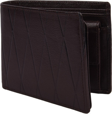 

Death by Color Men Brown Genuine Leather Wallet(9 Card Slots)