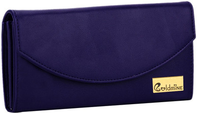 

Goldmine Girls Blue Artificial Leather Wallet(1 Card Slot)