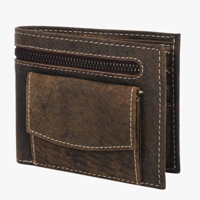 

Teakwood Men Brown Genuine Leather Wallet(4 Card Slots)