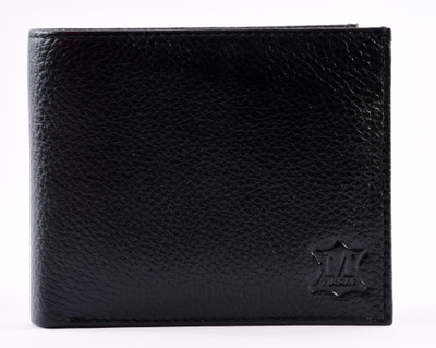 

Mtuggar Men Black Genuine Leather Wallet(3 Card Slots)