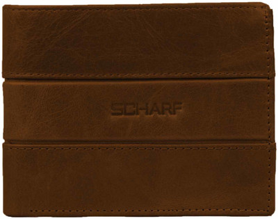 

Scharf Men Brown Genuine Leather Wallet(11 Card Slots), Brown-mwa04