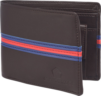 

Grande Mode Men Brown Genuine Leather Wallet(3 Card Slots), Brown-02