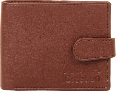 

ASRA Creation Men Brown Genuine Leather Wallet(3 Card Slots)