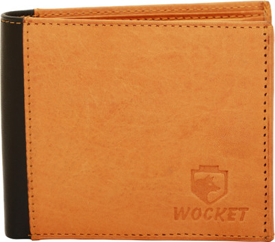 

Wocket Men Brown Genuine Leather Wallet(6 Card Slots), Brown-04