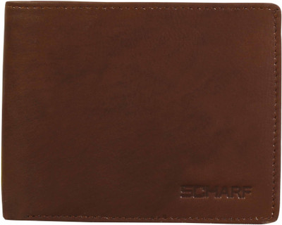 

Scharf Men Brown Genuine Leather Wallet(8 Card Slots), Brown-mwa29