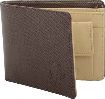 

White Bear Men Brown Artificial Leather Wallet(3 Card Slots)