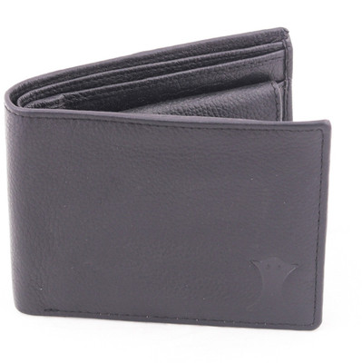 

Creature Men Black Genuine Leather Wallet(3 Card Slots)
