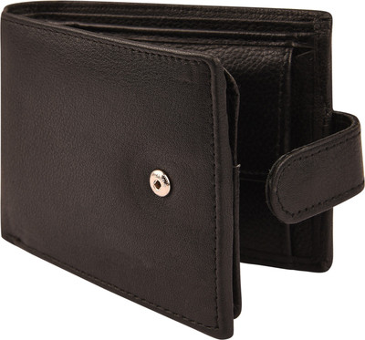 

Death by Color Men Black Genuine Leather Wallet(8 Card Slots)