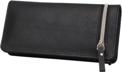 

Borse Men Black Genuine Leather Wallet(15 Card Slots)