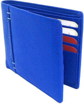 

REBECO Men Blue Genuine Leather Wallet(7 Card Slots)