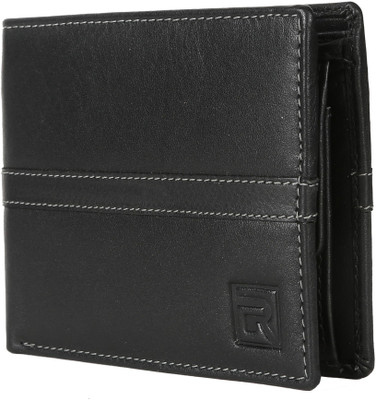 

Regnum Men Black Genuine Leather Wallet(3 Card Slots)