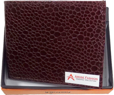 

Arose Fashion Men Brown Artificial Leather Wallet(6 Card Slots)