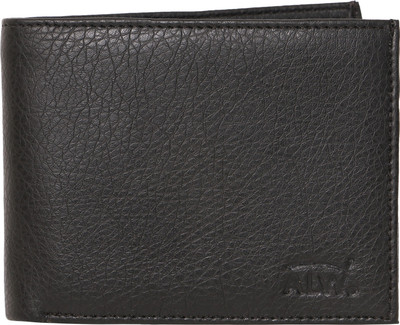 

ALW Men Black Artificial Leather Wallet(7 Card Slots)