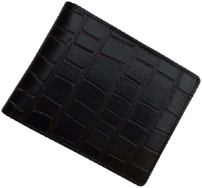 

Cotnis Boys Black Genuine Leather Wallet(6 Card Slots)