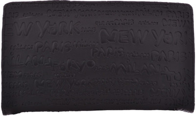 

Cuddle Girls Casual, Formal, Travel, Trendy Multicolor Fabric Wallet(8 Card Slots), Black